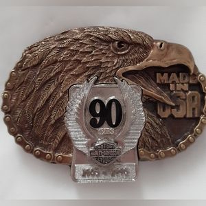 Harley-Davidson belt buckle 90th anniversary collectible